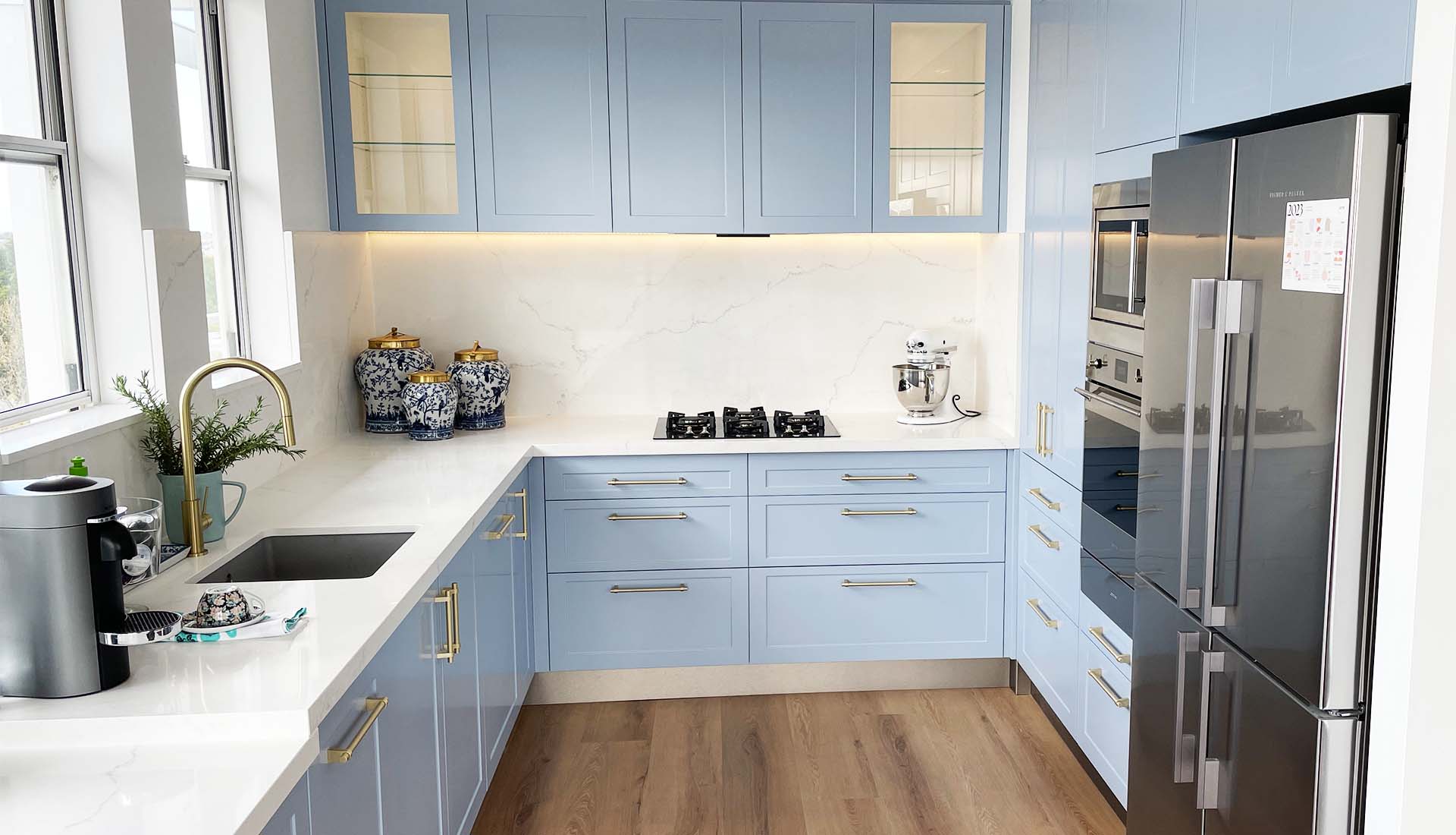 coastal hamptons style kitchen cabinetry