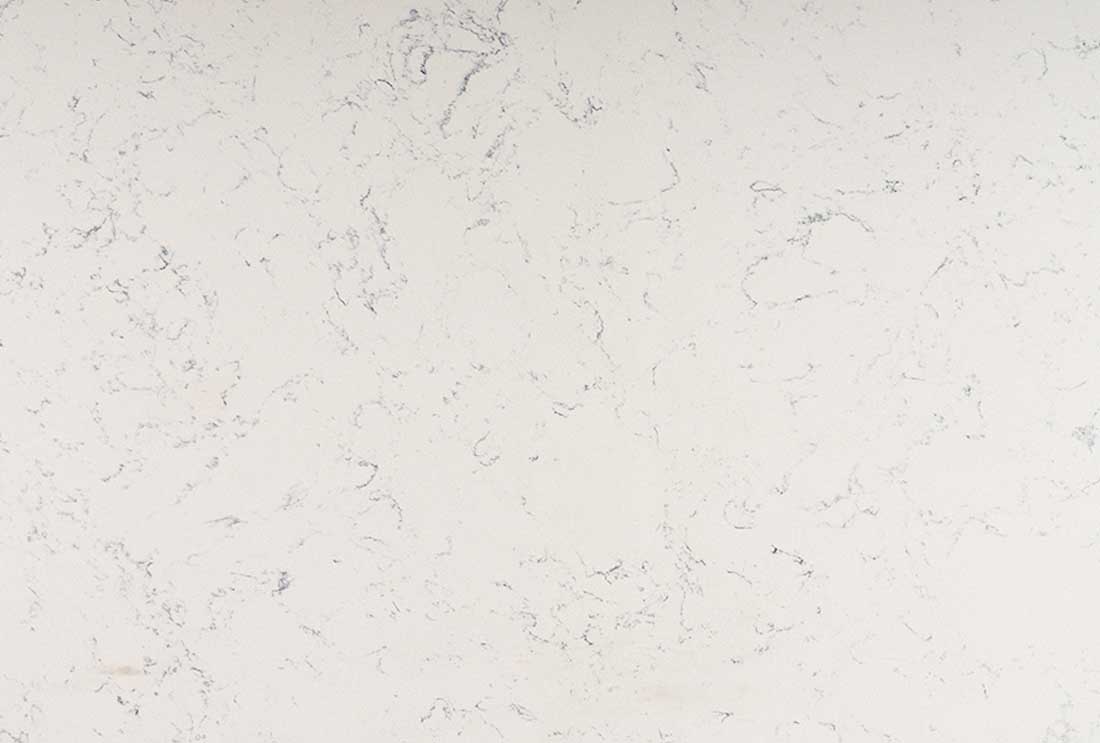 White marble benchtops overlay with subtle veining