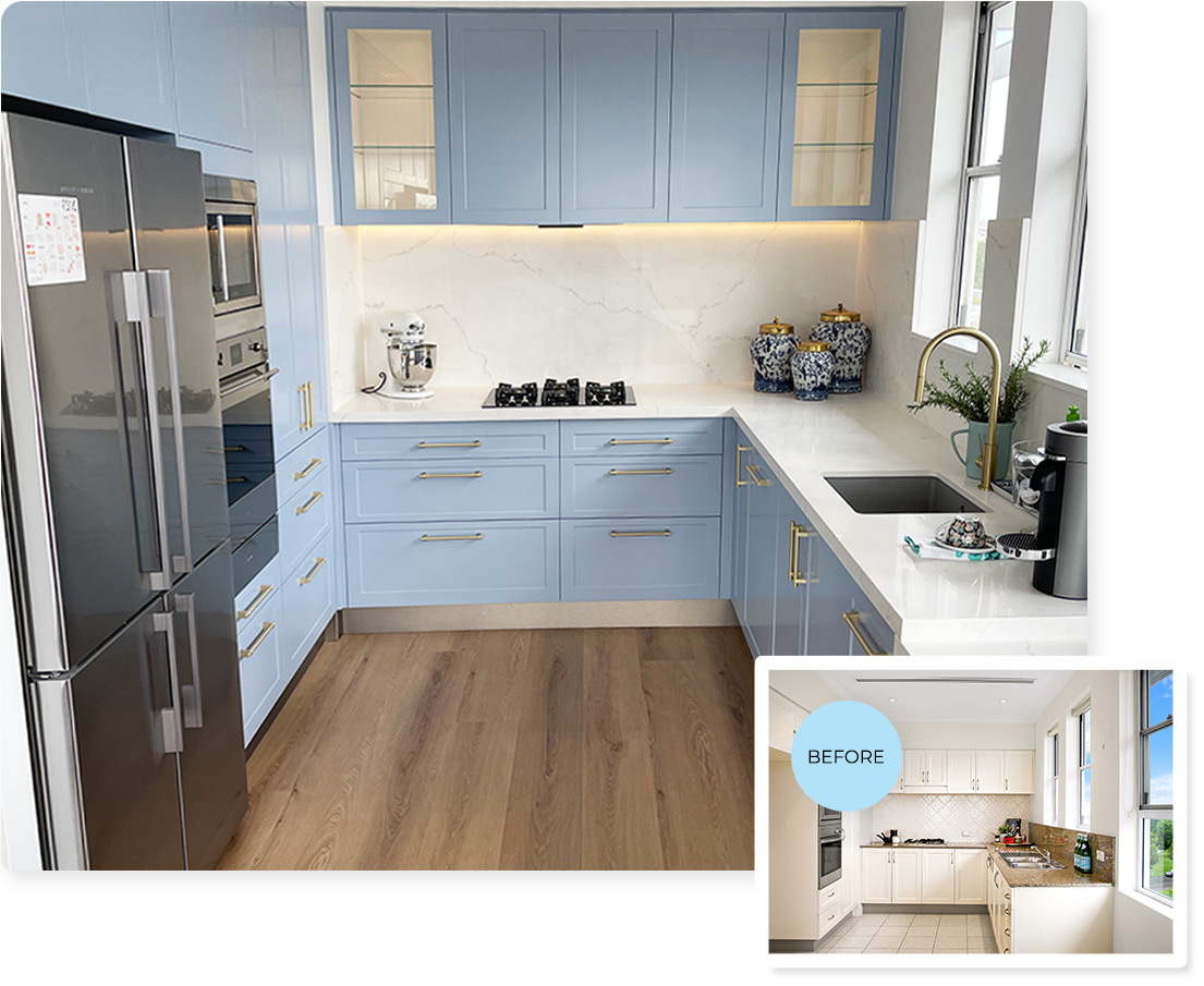 before and after cheap kitchen makeovers