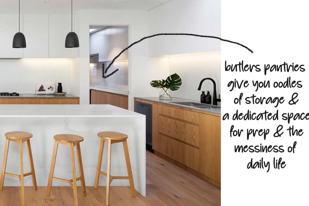 a modern butlers pantry